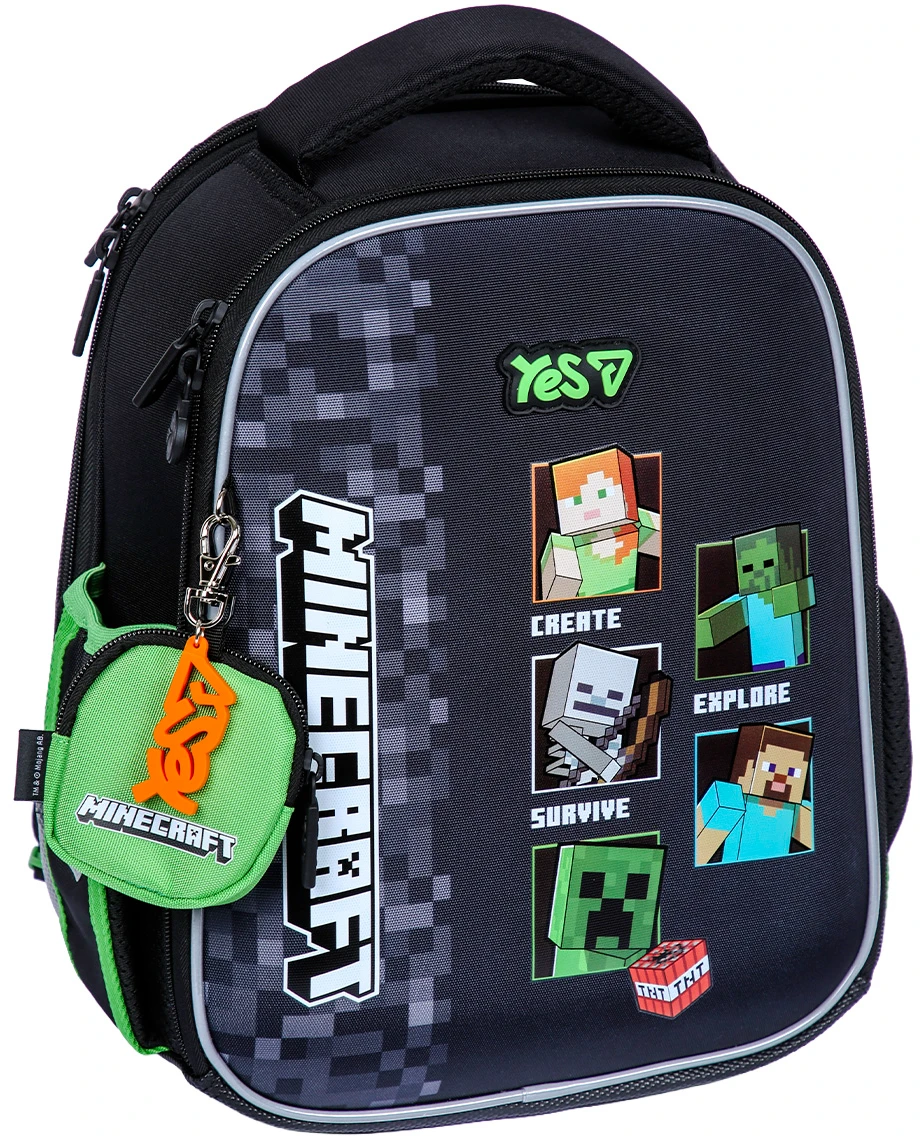Рюкзак школьный YES H-100S Minecraft Reality (550223)